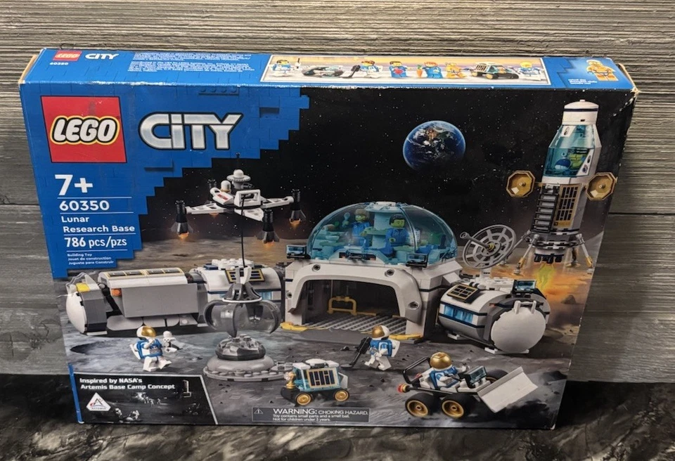 LEGO CITY NASA Lunar Research Base Original Box Only.  (60350) - Image 2 of 2