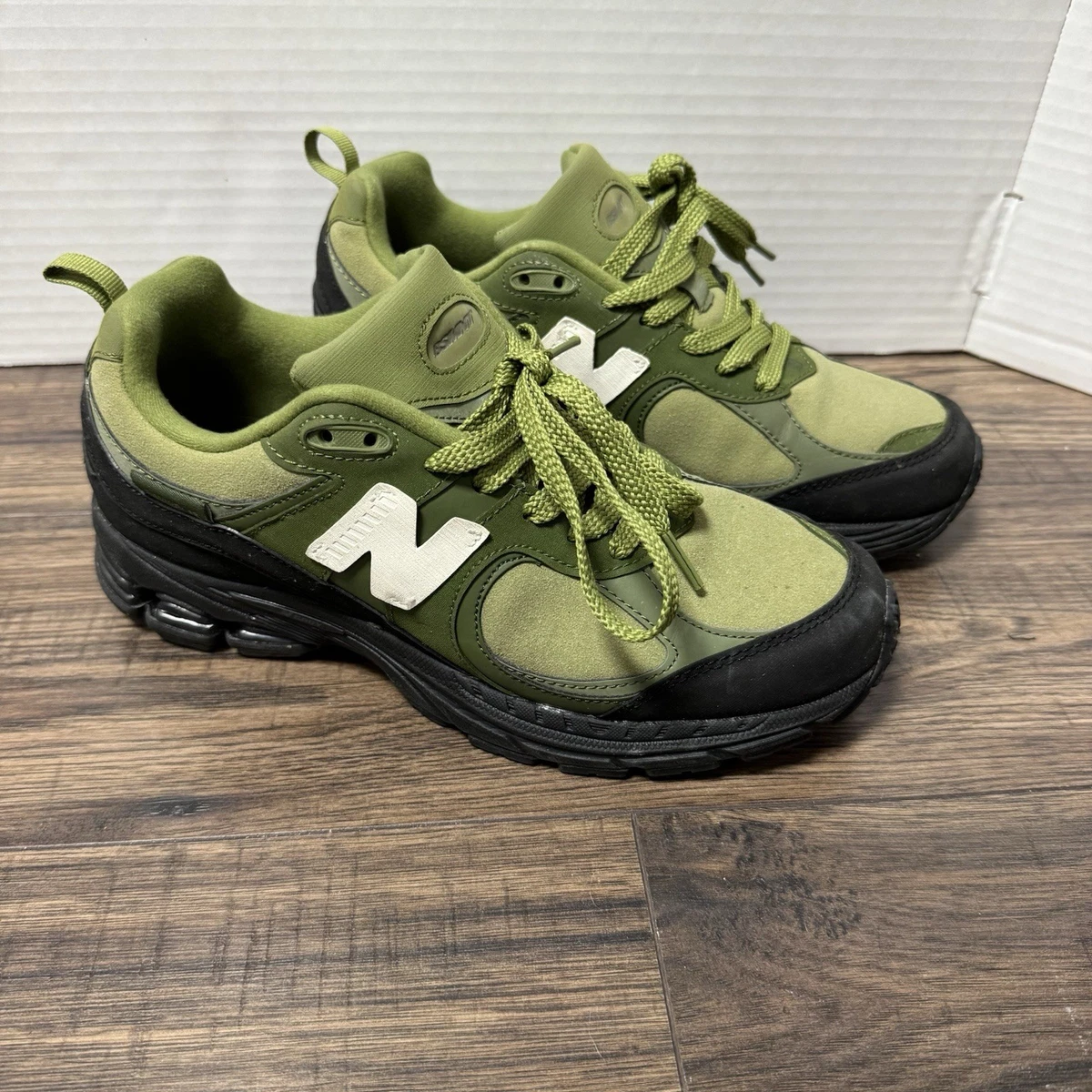 New Balance 2002R x The Basement Moss Green 2022 Mens Size 8 Sneakers Shoes Gorpcore rejoice! @basementapproved is releasing a second  main image 3