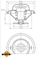 Nrf 725096 Thermostat, KüHlmittel FüR Audi, Bentley, Skoda, Volvo, Vw