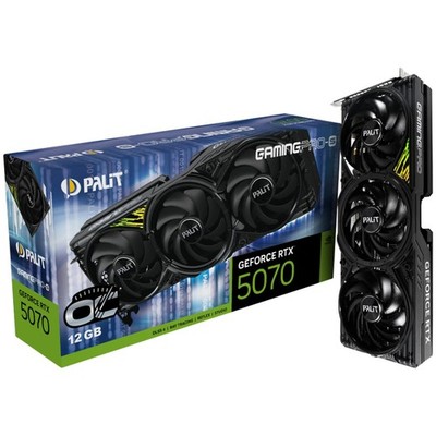 Palit GeForce RTX 5070 GamingPro-S OC 12GB PCIe 5.0 x16 28Gbps GDDR7 Video Card