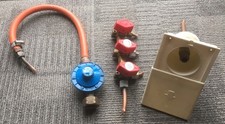 Gas multi-connector, external gas socket, regulator. VW camper, caravan etc