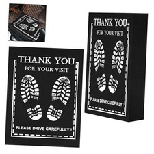   50-Pack Disposable Car Floor Mats - Black Heavy Duty 19.6x15.7 Inch