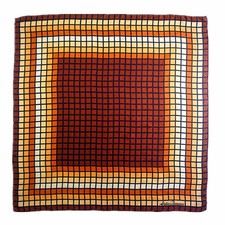 VTG Designer 100 Silk Scarf 29 / 75CM Square Wrap Twill Hand-rolled Accessories