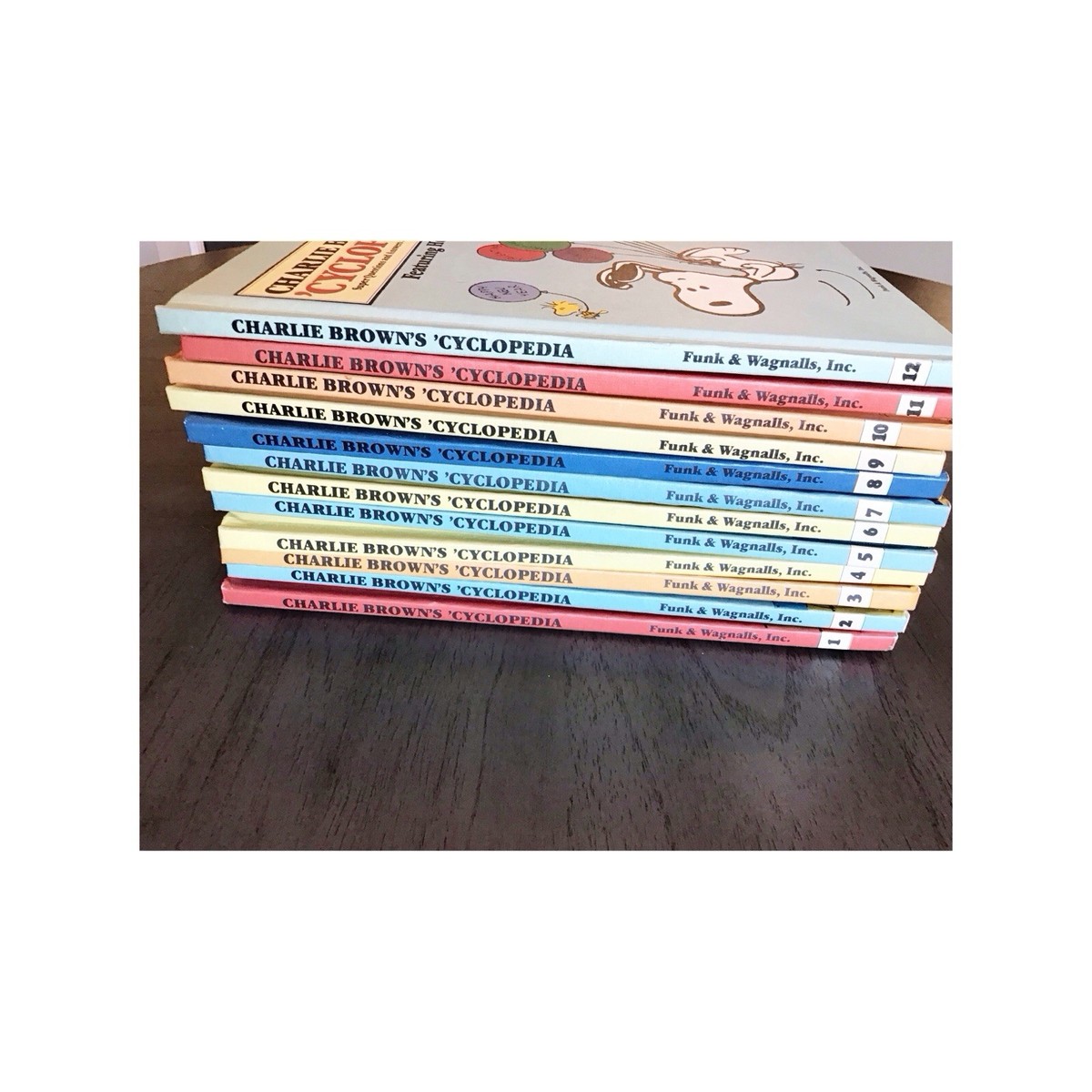 Charlie Brown's 'Cyclopedia Set 1-12 Books 1980 Snoopy Charles