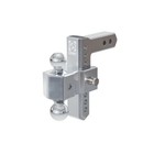 Curt Alumalite 7-1/2" Drop Adjustable Aluminum Hitch w/ Dual Ball