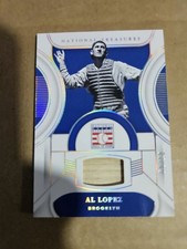 2023 Panini National Treasures Al Lopez HOF Materials Holo Silver 1/10 -Dodgers-