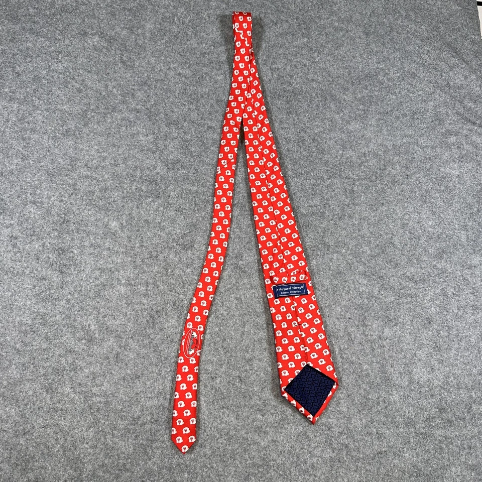 Мужской красный шелковый галстук Vineyard Vines Washington and Lee GOP слон сделано в США 2012 - Изображение 4 из 4