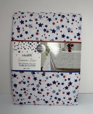 America 4th of July Patriotic Stars 60"x144" Oblong Tablecloth
