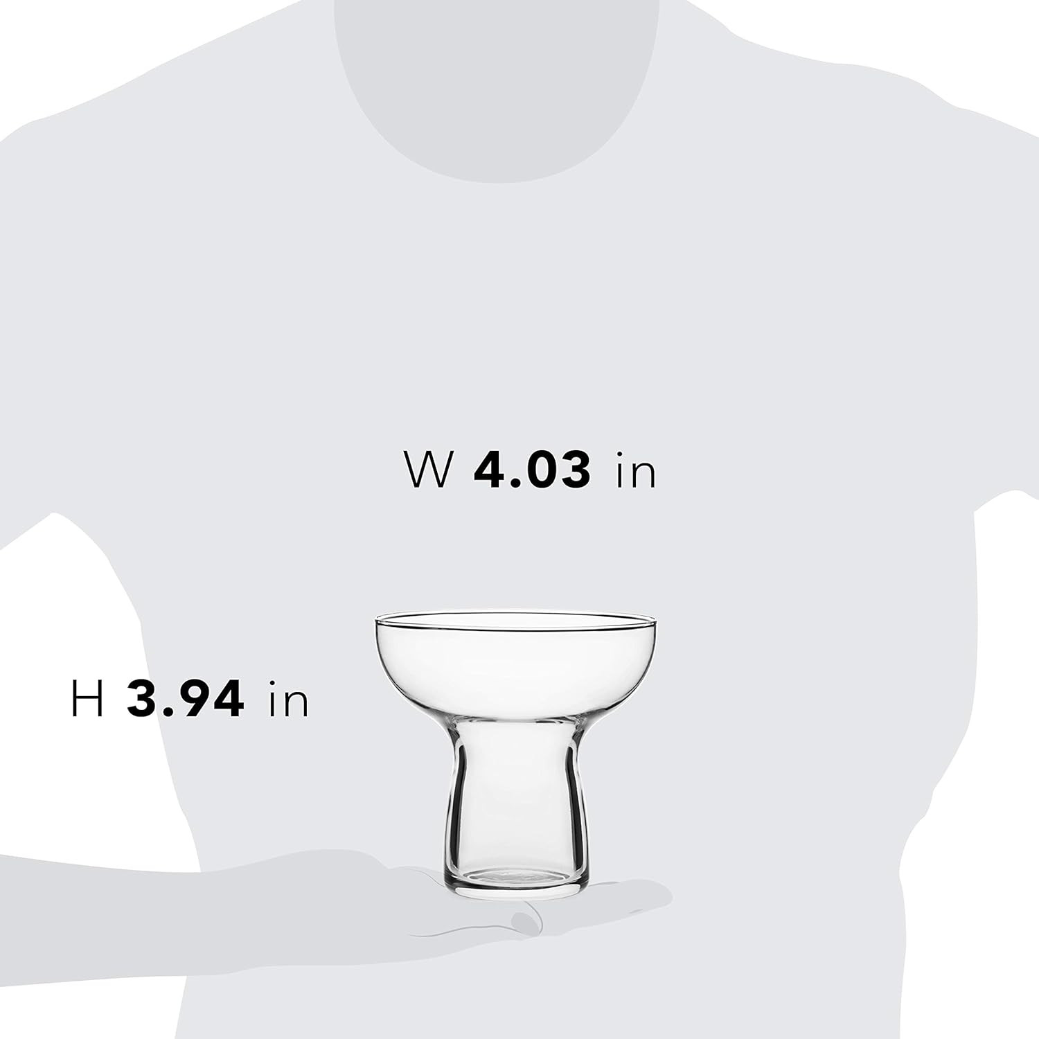 Libbey Stemless Margarita Glasses Set of 6, 10.25 Ounces Classic Margarita Glass