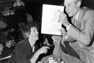 Keith Richards Mick Jagger at Ronnie Scotts to watch Charlie Watts- Old Photo 1