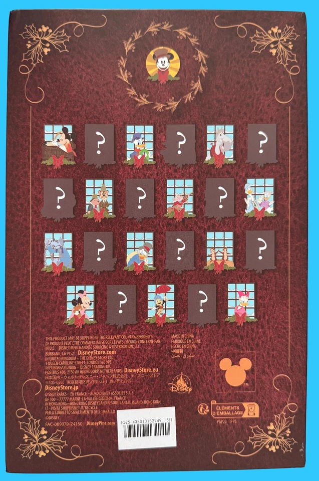 Pin Disney Holiday LE Mickey Christmas Carol calendário do advento 2024 DAISY DUCK - Imagem 4 de 4