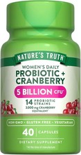Probiotics for Women  40 Capsules  5 Billion CFU  Non-GMO  by Nature's Truth