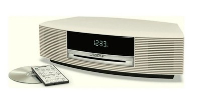 White Bose Wave Music System AWRCC2 AM/FM Radio CD Player w/ Remote