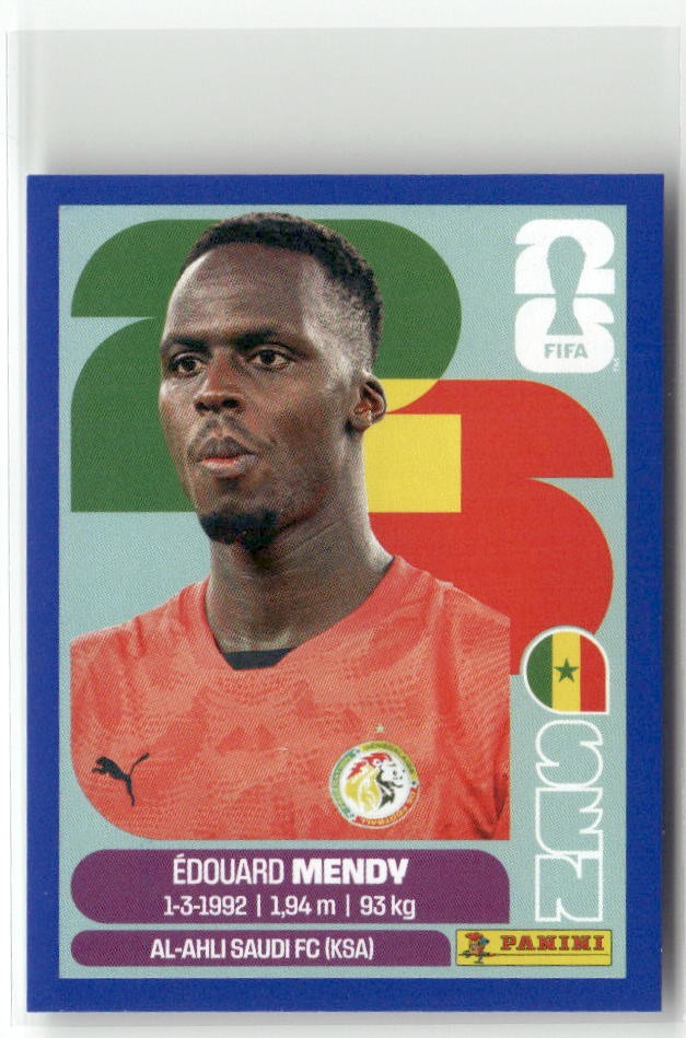 2026 Panini FIFA World Cup Stickers #SEN2 Edouard Mendy Blue