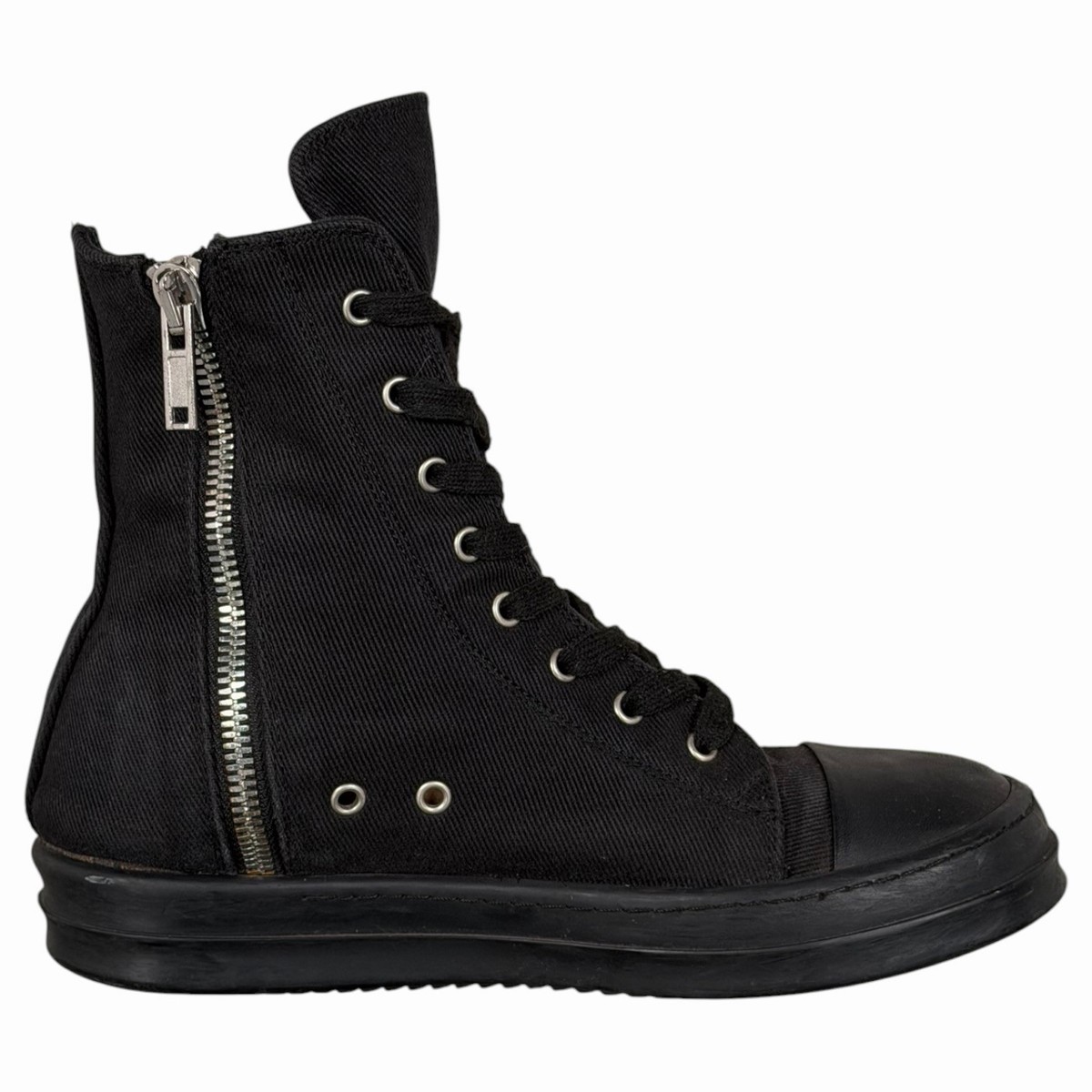 Size 42 / US 9 - Rick Owens DRKSHDW Ramones High Canvas Sneakers Size 42 / US 9 - Rick Owens DRKSHDW Ramones High Canvas Sneakers