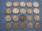20 SILVER MERCURY DIMES WITH DATES lot su20 — photo 1