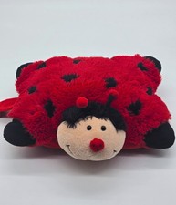 2010 Rare Pillow Pet Ladybug Red Black Soft Stuffed Plush SMALL 6-12in