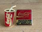 2 PINS PIN COKE COCA COLA VINTAGE