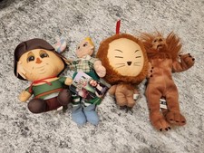 The Wizard of Oz - Cowardly Lion, Scarecrow, Munchkin Lot of Plush Toys
