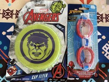 Marvel Avengers Gorra Flyer y Spiderman Gafas Piscina NUEVO