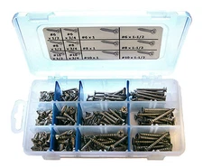 StainlessTown Phillips Flat Sheet Metal Screw Kit 18-8 Stainless Free Shipping