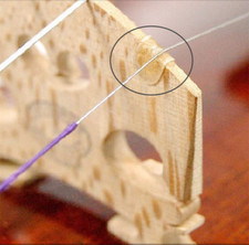 50pcs Viola Violin Bridge E string Protection Pad, Violin bridge Sheepskin Pads