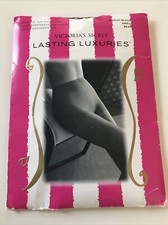 VICTORIA s SECRET Lasting Luxuries Control Top Pantyhose - SIZE M - NIB navy