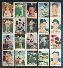 1957 Topps Baseball Starter Set 20 Cards
