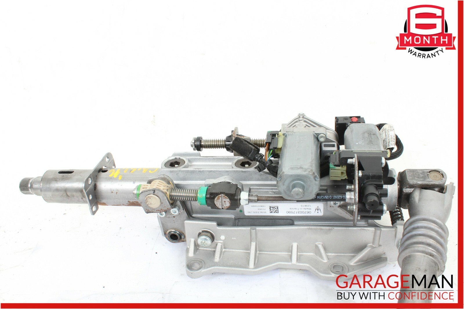 14-17 Maserati Ghibli Steering Column Drive Shaft Motor Assembly 06700317590 OEM