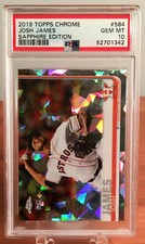 2019 Topps Chrome Sapphire Edition Josh James Rookie RC #584 PSA 10