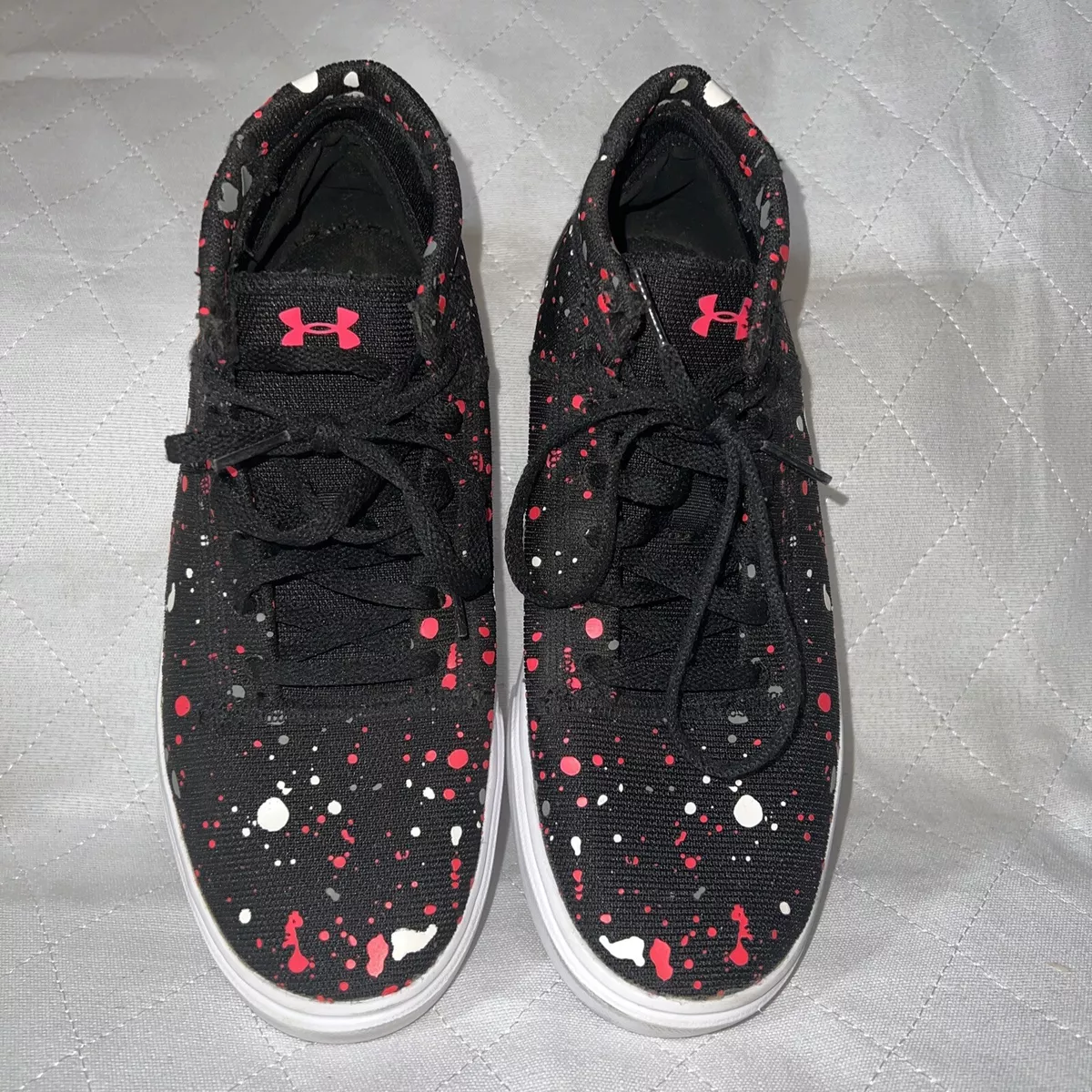 Under Armour Paint Splash High top Canvas Shoes Casual Trend Youth 5Y