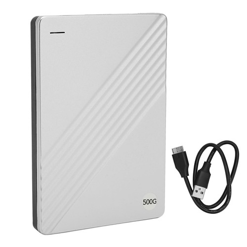 Silver 500GB External Hard Drive Ultrathin 2.5in USB 3.0 Plug And Play Fit - Picture 17 of 22