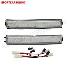 2pcs White LED Side Mirror Turn Signal Light For 2009-2014 Ford F-150 Clear Lens