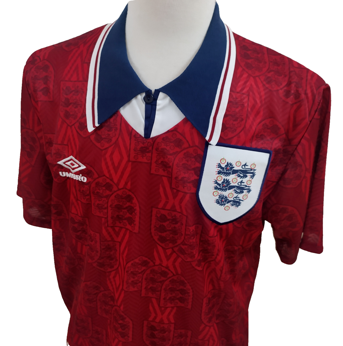 Vintage Shirt England National 1994/95 Soccer Jersey Mens Umbro