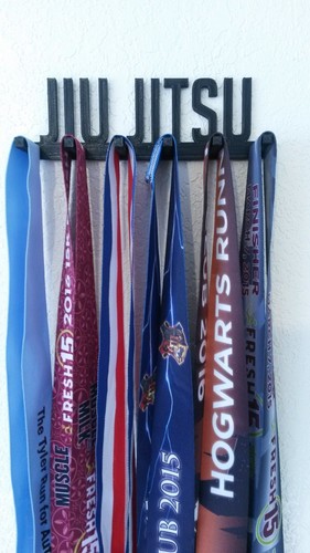 JIU JITSU MARTIAL ARTS MEDAL SPORTS DISPLAY RACK HOLDER HANGER FREE SHIPPING - Picture 2 of 8