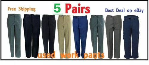 5 Pairs of Uniform Work Pants -  FREE SHIPPING