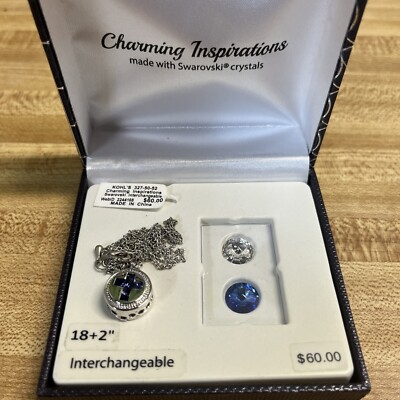 スワロフスキー　ペア Swarovski Crystal Charming Inspirations Interchangeable Necklace