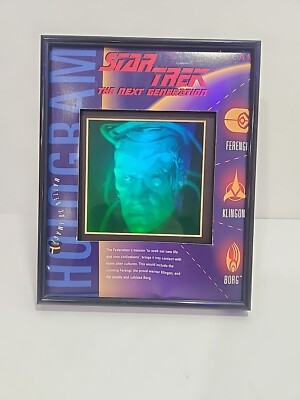 Star Trek Next Generation Red Beam Hologram Framed 3D Image Ferengi Klingon Borg