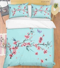 3D Floral Butterfly Colorful Quilt Cover Set Duvet Cover Bedding Pillowcases