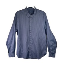 Ted Baker London Shirt Mens Size 6 Button Up Long Sleeve Stripes Preppy Collared