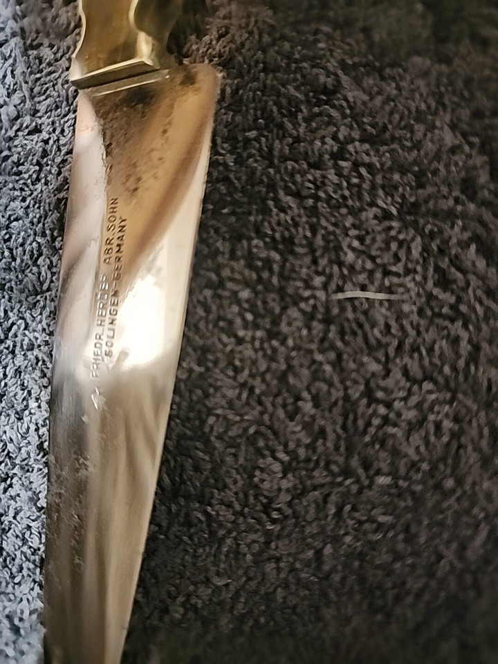 Vintage Friedr. Herder Abr. Sohn 9¹/²” Chef's Kitchen Knife Solingen