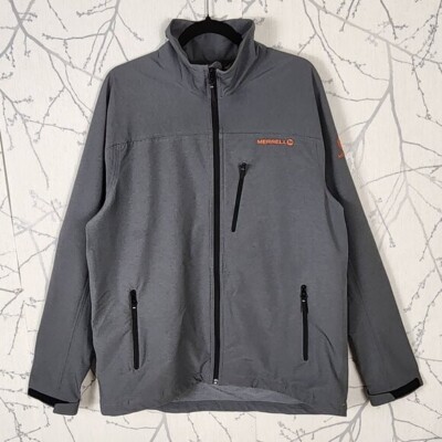 Merrell Gray Full Zip Aeroblock Lightweight Windbreaker Jacket | Men's XL