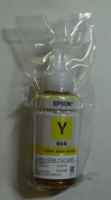 Epson  T6644  664 Ink Bottle  yellow für ET2500  ETL100 655 L100 550  ohne OVP