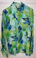 Versace Vintage Men's Tropical Print Shirt