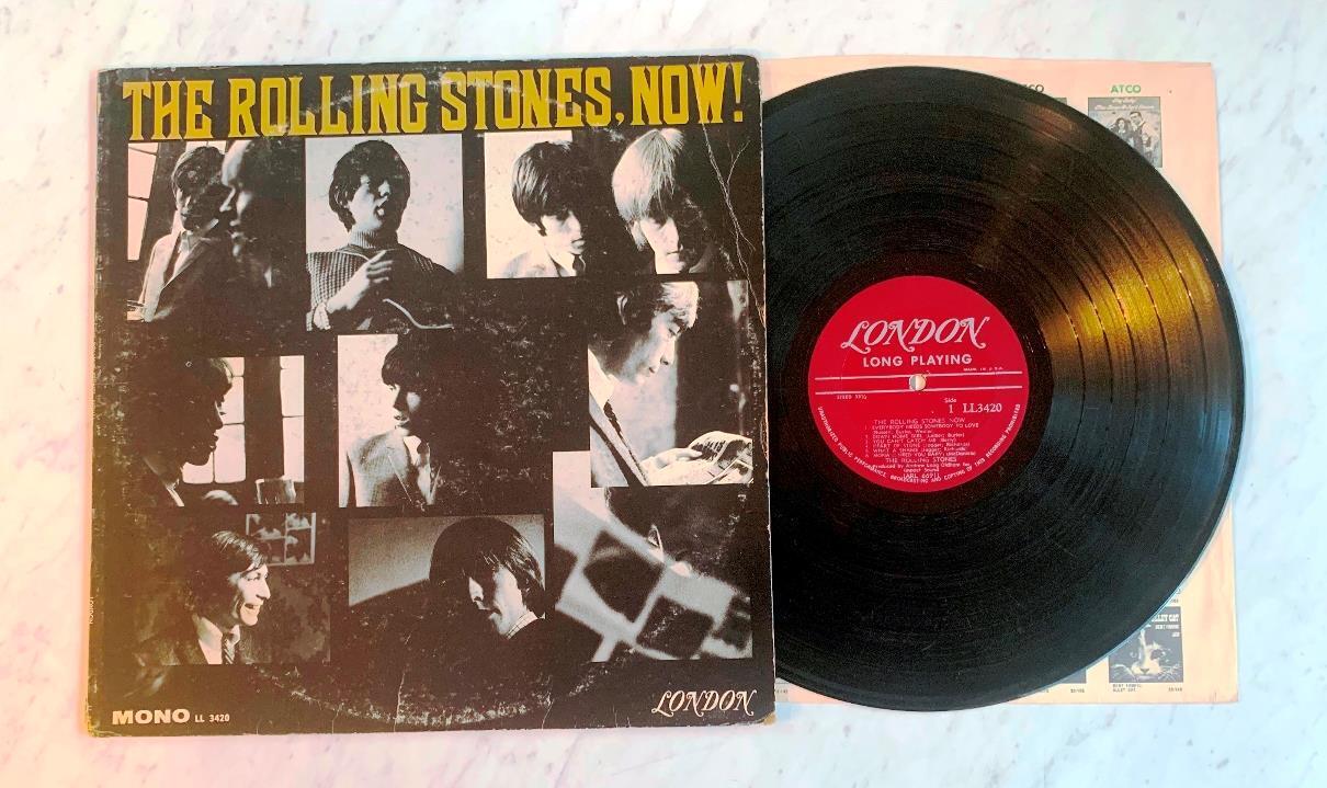 The Rolling Stones Now! Vinyl LP Record Album London LL 3420 Unboxed Label
