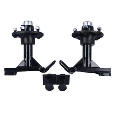 Pair 5x 5.5 Lug Superior Shipping Container Wheels, Bolt-on Spindle Kit