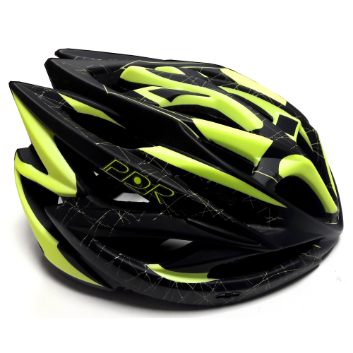 Casco bici mtb PDR HB20 nero opaco/giallo fluo TG M L | eBay