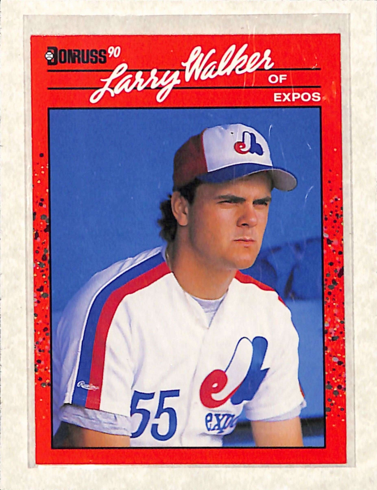 1990 Donruss  #578 Larry Walker RC EX