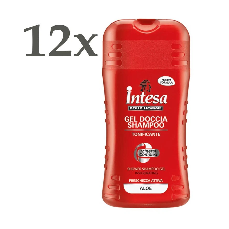 intesa pour Homme ALOE - Duschgel 12x 250ml (Aloe Vera)