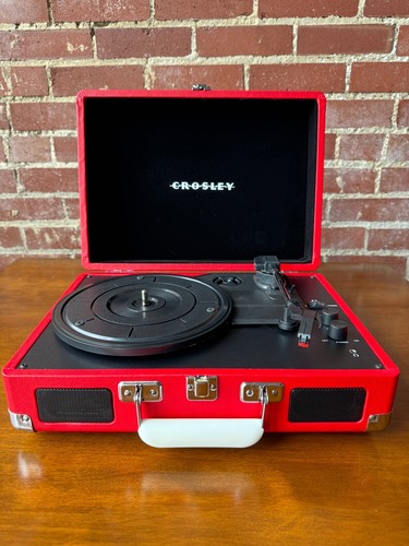 Open Box- Cruiser Plus Portable Turntable with Bluetooth In/Out - Red - Picture 9 of 16